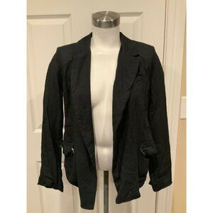 Joie Black Silk Blend Blazer W/ Notch Lapels, Size 0 (US)
